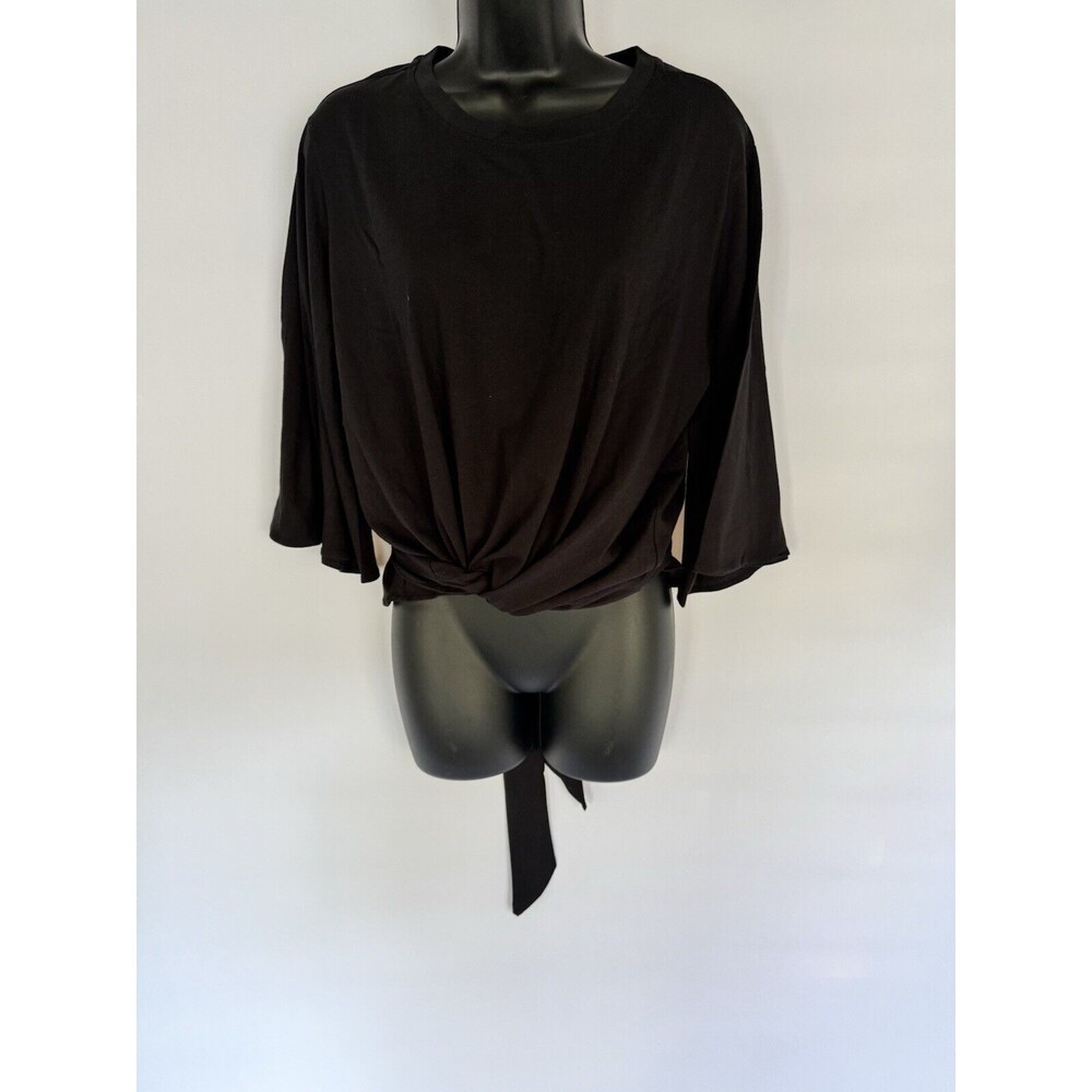 Revolve Grey Lab Los Angeles NEW Women’s Black Size XL Crop Top Tie Top